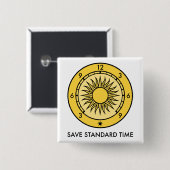 SST Logo en Wordmark Button Square (Voorkant /achterkant)