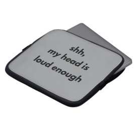 Sst Mijn Hoofd Is Hardop Genoeg – Minimalistische Laptop Sleeve