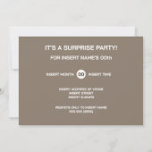 Sst Pug Surprise Uitnodiging | Pensioenfeest (Achterkant)