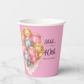 Sst Verjaardagsfeestje Surprise Papieren Bekers (Voorkant)