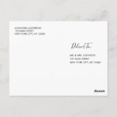 Sst! Verrassingsfeest Foto met zilveren verjaardag Briefkaart (Achterkant)