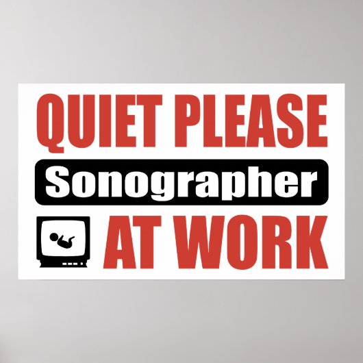 Sstilte Sonograaf op het werk Poster (Voorkant)