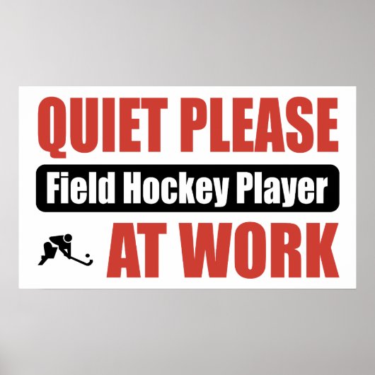 Sstilte: Veldhockey op het werk Poster (Voorkant)