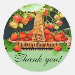 Sstrawberry Basket ~Bedankt voor je ronde sticker
