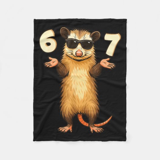 Ssum 67 Hand Motion Meme Funny Kids Teens Gen Alph Fleece Deken (Voorkant)