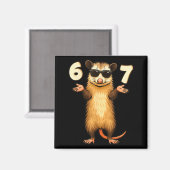 Ssum 67 Hand Motion Meme Funny Kids Teens Gen Alph Magneet (Voorkant / Achterkant)