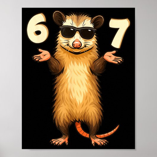 Ssum 67 Hand Motion Meme Funny Kids Teens Gen Alph Poster (Voorkant)