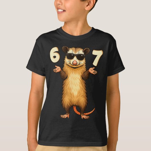 Ssum 67 Hand Motion Meme Funny Kids Teens Gen Alph T-shirt (Voorkant)