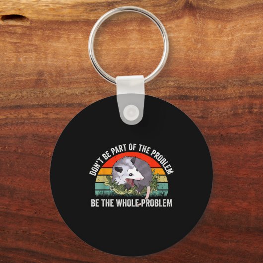 Ssum Don't Be Part Of The Problem Be The Whole Pro Sleutelhanger (Voorkant)