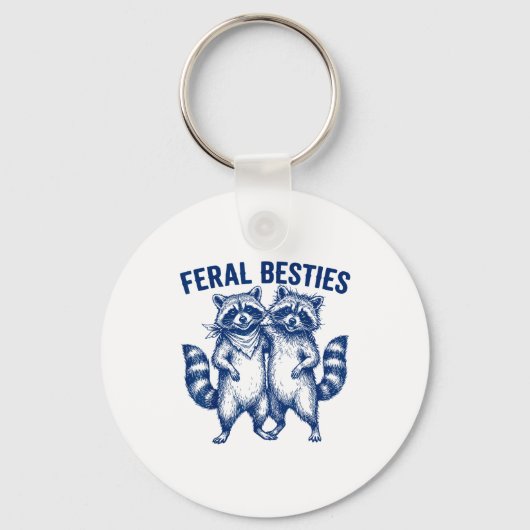 Ssum Feral Ies Matching Friend Twinning Funny Bff  Sleutelhanger (Voorkant)