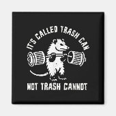 Ssum Ossum Trash Can Trash Cannot Funny Joke Ossum Magneet (Voorkant)