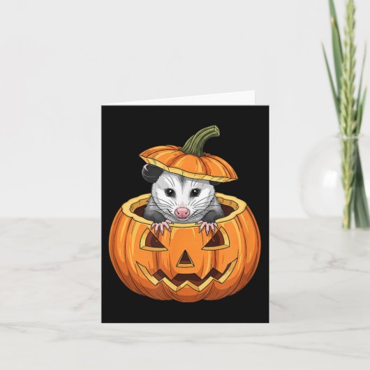 Ssum Pumpkin - Funny Halloween  Kaart (Voorkant)