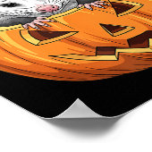 Ssum Pumpkin - Funny Halloween Poster (Hoek)