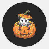 Ssum Pumpkin - Funny Halloween  Ronde Sticker (Voorkant)