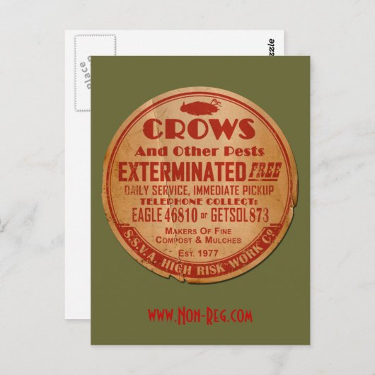 SSVA High-Risk Work Co. Briefkaart (Voorkant / Achterkant)