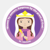 St. Adelaide Ronde Sticker (Voorkant)