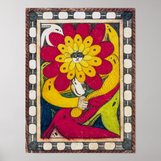 St. Adolf-troon, Gezichtsbloem | Adolf Wölfli | Poster (Voorkant)