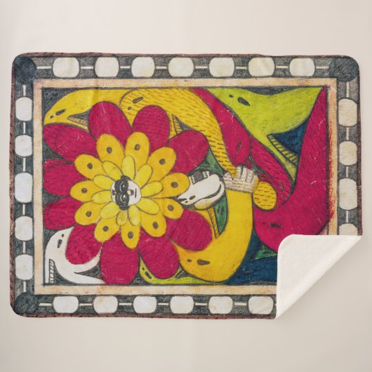 St. Adolf-troon, Gezichtsbloem | Adolf Wölfli | Sherpa Deken (Voorkant (horizontaal))