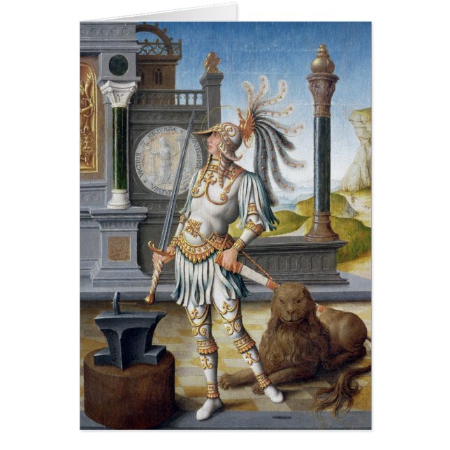 St. Adrian in Armor in een open landschap (Voorkant)