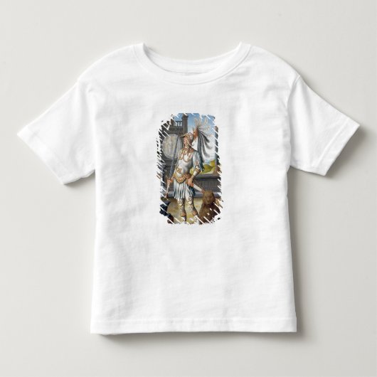 St. Adrian in Armor in een open landschap Kinder Shirts (Voorkant)