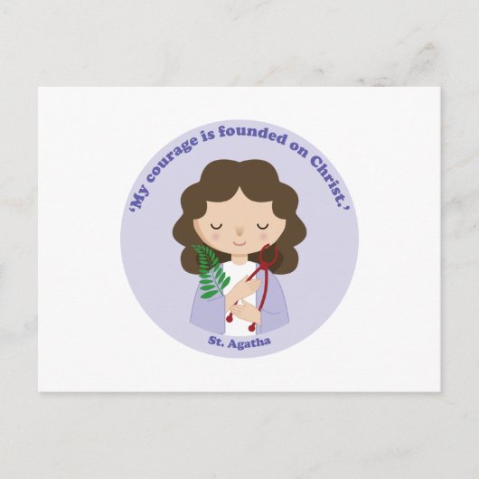 St. Agatha Briefkaart (Voorkant)