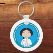 St. Agatha Lin Sleutelhanger (Voorkant)