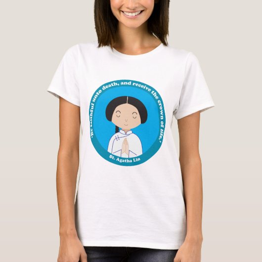 St. Agatha Lin T-shirt (Voorkant)