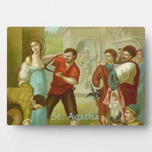 St. Agatha (M 003) 5"x7" Horizontaal Fotoplaat