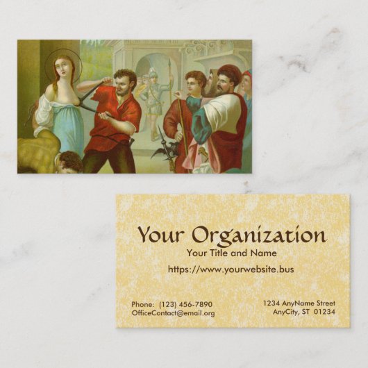 St. Agatha (M 003) FB Standard Visitekaartje (Voorkant / Achterkant)