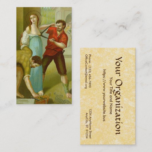 St. Agatha (M 003) FB Standard Visitekaartje (Voorkant / Achterkant)