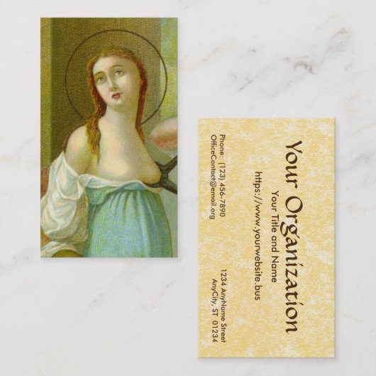 St. Agatha (M 003) FB Standard Visitekaartje (Voorkant / Achterkant)