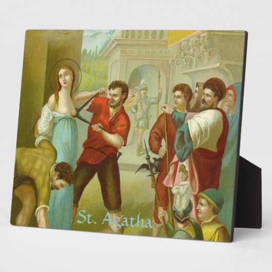 St. Agatha (M 003) Horizontaal Fotoplaat (Zijkant)