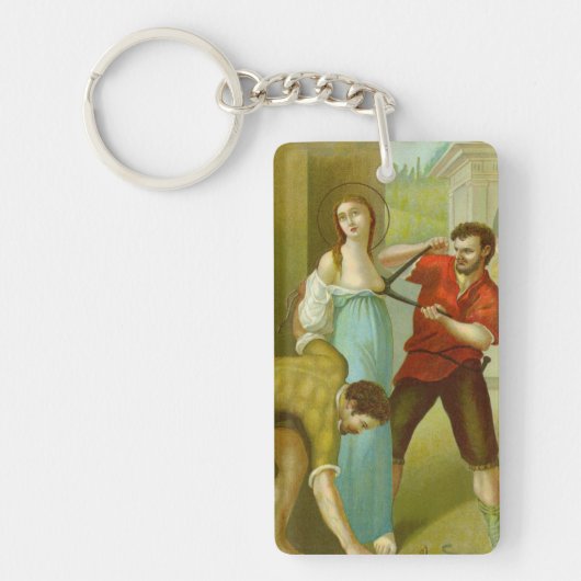 St. Agatha (M 003) Sleutelhanger (Voorkant)