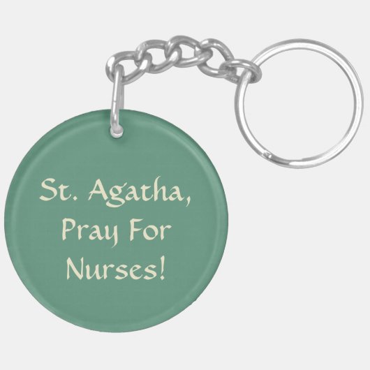 St. Agatha (M 003) Sleutelhanger (Achterkant Links)
