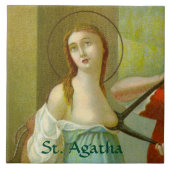 St. Agatha (M 003) Tegeltje (Voorkant)