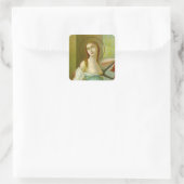 St. Agatha (M 003) Vierkante Sticker (Tas)