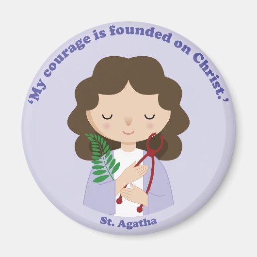 St. Agatha Magneet (Voorkant)