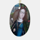 St. Agatha of Sicily (detail; M 070) Keramisch Ornament (Links)