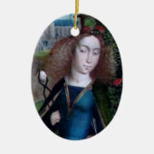 St. Agatha of Sicily (detail; M 070) Keramisch Ornament (Voorkant)