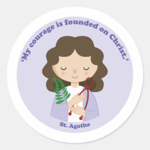 St. Agatha Ronde Sticker