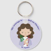 St. Agatha Sleutelhanger (Voorkant)