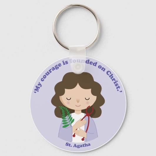 St. Agatha Sleutelhanger (Voorkant)