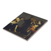 St. Agatha w/St. Peter & Angel - Alessandro Turchi Tegeltje (Zijkant)