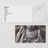 St. Agnes (albumenafdruk) Visitekaartje (Voorkant / Achterkant)