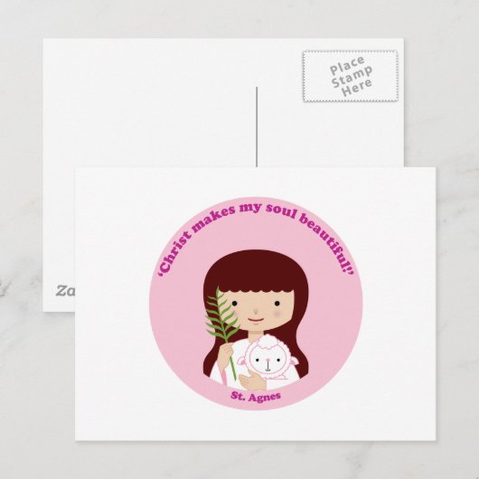St. Agnes Briefkaart (Voorkant / Achterkant)