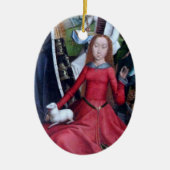 St. Agnes met Hare Lamb Ceramic Ornament (Voorkant)
