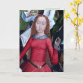 St. Agnes of Rome (detail; M 070)-kaart Kaart (Gele Bloem)