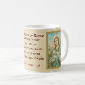 St. Agnes of Rome (MH01) Koffie Mok 2a (Voorkant rechts)