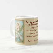 St. Agnes of Rome (MH01) Koffie Mok 2a (Voorkant links)