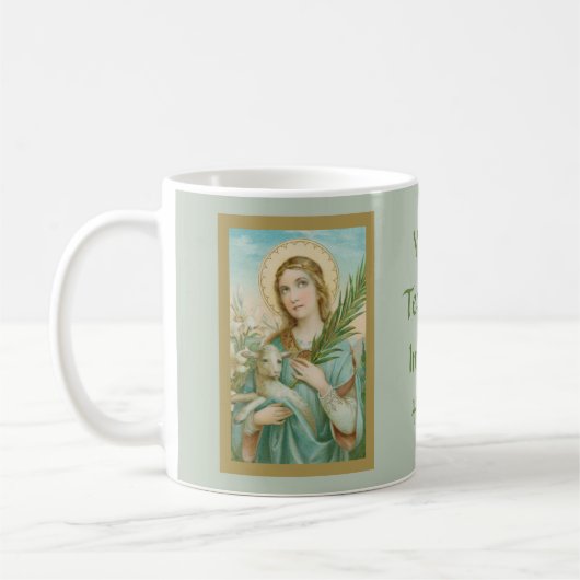 St. Agnes of Rome (MH01) Koffie Mok 2b (Links)